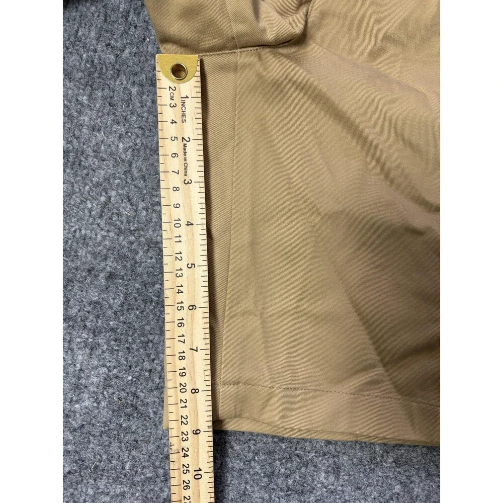 Lands' End Chino Shorts Mens 33 Beige Traditional Fit 9